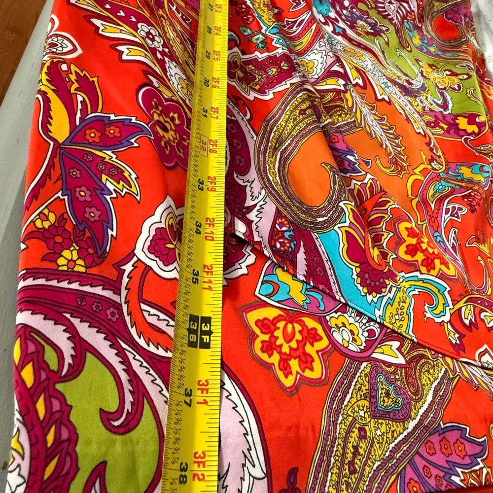 Ralph Lauren One Shoulder Dress - Red and Multicolor - Picture 5 of 8